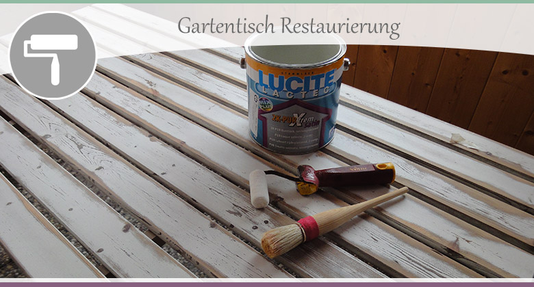 Gartentisch Restaurierung